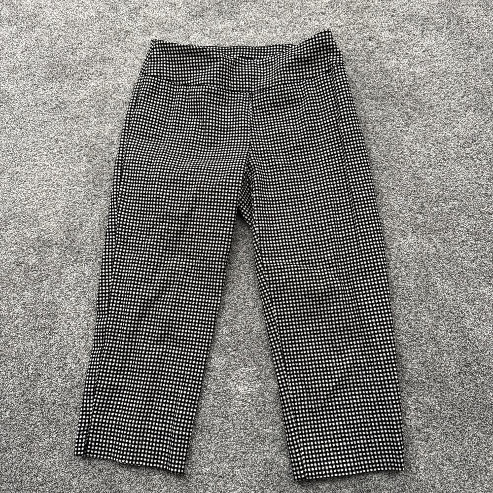 Zac & Rachel Dress Pants Women Size 6 Preppy Office Chic Gingham Academia Retro